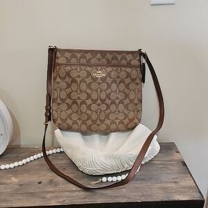 Coach Brown Signature Crossbody Bag